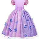 Meland Princess Dresses for Girls - Light Up Princess Costume for Little Girl, Halloween Costumes & Gift for Toddler Age 3-10 (5-6 Years)