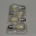 Dimmable A19 LED Filament Bulb 60W Equivalent, 6W Vintage Edison Light Bulbs 5000K Daylight White 850 LM, Clear Glass, E26 Base, 4 Pack