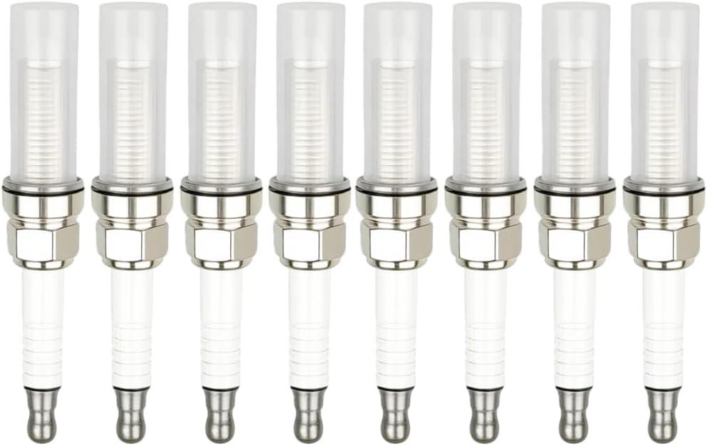 Set of 8 LKAR7C-9 93961 Spark Plugs Replacement for Mercury Outboard Motor 175 HP to 300 HP Racing 250R 300R 450R V6 V8 3.4L 4.6L 4-Stroke Replace 8M0135348 33-8M0135348