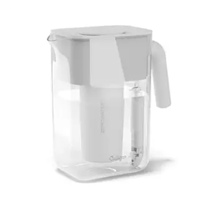 Culligan with ZeroWater Technology 12Cup Water Filter Pitcher – Includes 5Stage Advanced Water Filter, IAPMO Certified to Reduce Lead, Total PFAS (Forever Chemicals), Mercury, Fluoride, and Chlorine
