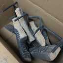 Barton 10-Piece Fireplace Logs Ceramic Logs Wood Fire Place Log Gas Heat Resistant Realistic Logs Stackable Logs Indoor or Outdoor Set (10pcs)