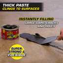 Flex Paste, Waterproof Paintable Putty, Spackle Sealant, Fill Gaps Cracks Holes - Block Out Water and Air - UV Resistant - Walls, Drywall, EPDM, Concrete, Roof, RV Repairs, White, Half-Quart