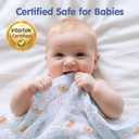 hahaland Muslin Swaddle Blankets Bamboo - 3-Pack, 1 Large (47" x 47") & 2 Standard (38" x 40") - Breathable Silky Soft Receiving Blankets Swaddles for Newborns Baby Boy Gifts Newborn Essentials, Blue