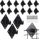 15 Pcs Gridwall Mount Brackets with Screws,Metal Grid Panel Wall Mount Bracket,Grid Wall Accessory for Grid Panels Warehouse Office Cloakroom Retail Display Wall