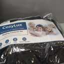 CozyLux Oversized King Comforter Set Black Seersucker 7 Pieces 120x98 Bed in a Bag Comforter Set with Sheets, Luxury Soft Bedding Sets with Down Alternative Comforter, Sheets, Pillowcases & Shams