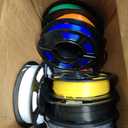 PLA+3D Printer Filament 1.75mm Bundle, Individually Vacuum Packed, Multicolor Dimensional Accuracy +/- 0.02mm, 0.25kg per Spool, 8 Pack, 2KG Total