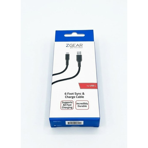 ZGear 6 Foot Sync Charge Cable For USB-C