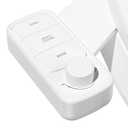Clirass Ultra-Slim Bidet Attachment, Self-Cleaning Dual Nozzle (Feminine/Posterior Wash), Accessibility-Enhanced Large Buttons, Quick-Release, Non-Electric Fresh Water System with Adjustable Pressure