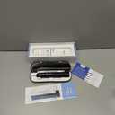 PRO-SYS VarioSonic Plus+ Full Kit Professional Electric Toothbrush, Rechargeable with Pressure Sensor and Timer, Customizable Intensity Powered Toothbrush with Travel Case (Black) (1 Count (Pack of 1))