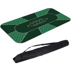 Premium Texas Hold'em Table Mat - 47 x 24 Inch Game Mat for Ultimate Poker Experience