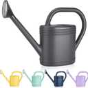 1 Gallon Watering Can for Indoor Plants, Garden Watering Cans for Outdoor Plant House Flower, Modern Plant Watering Can Large Long Spout with Sprinkler Head (Gray)