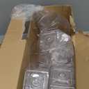 12PCS Plastic Candy Jars with Lids 30oz Hexagon Candy Jars, Plastic Cookie Jars with Lids Clear Candy Containers Reusable for Snacks, Candy, Cookie, Coffee Pod