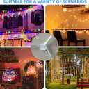 2 x Hooks for Outdoor String Lights, 24 PCS Waterproof Christmas Light Clips Outdoor with Adhesive Strips, No Tools UV-Resistant String Light Hooks for Patio Decor