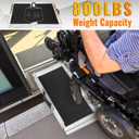 Portable Wheelchair Ramp 2Ft, Heavy-Duty Ramps for Wheelchairs for Home(800LBS), Non-Slip Folding Aluminum Wheelchair Ramps for Home Steps, Stairs, Threshold (Useing Height 2-6inch)