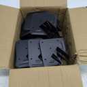 14-Gauge(2MM) Hurricane Ties for Rafters, 40 Pack Strong Hurricane Straps Brackets, Hot Dip Galvanized Powder Coating Hurricane Clips Joist Hangers for 2X Deck Joists, Roof Trusses, Black