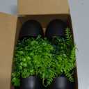 Der Rose Fake Plants 4 Packs Artificial Plants Small Faux Plants Black Bathroom Accessories for Halloween Bathroom Home Kitchen Coffee Table Office Desk Decor Indoor (Green)