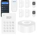 WiFi Alarm System, Smart Home Alarm System Wireless 9 Piece-kit, DIY Alarm System, Door Window Sensor, Motion Sensor, Remote, Keypad, Work with Alexa, for House, Apartment Security by GRSICO 2nd Gen