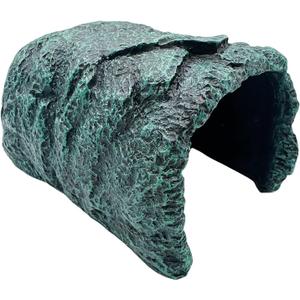 Reptile Rock Hide Cave Large Terrarium Habitat Decor Rock Turtle Hide Tortoise Aquarium Hideout for Lizards Snake Amphibians Fish