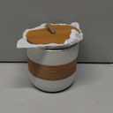 Ceramic Jar with Lid, Coffee Container Kitchen Food Storage Jars for Spice Sugar Tea Bag, Stackable Decorative Jars for Countertop, White & 18 fl.oz