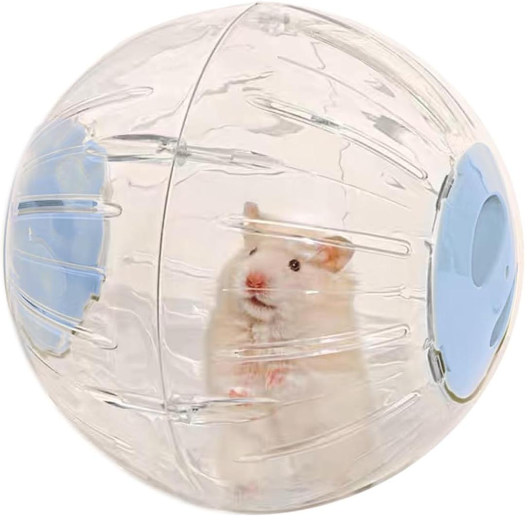 Large Hamster Wheel Sport Running Ball Hamster Toys for Hamsters Guinea Pig Mice Ferret Small pet 7.3 x 7.3 x 7.3 (Blue)