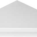 evron Wall Mount Corner Shelf,Easy to Install Metal Front Floating Corner Shelves with Self-Adhesive Tapes Frosting Pattern Right-Angled(White 1 Pack)