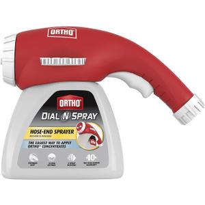 Ortho Dial N Spray Hose-End Sprayer - For Liquid Weed Killer, Insect Killer and Fungicide, Hose Fertilizer Sprayer with 14 Dilution Settings