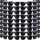 Oleitodh 60 Pack Adult Black Sunglasses for Men Women in Bulk Plastic Vintage Retro Style Sunglasses 70s 80s Classic Shades Eyewear Party Prop Favors Supplies