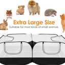 SlowTon Small Animals Playpen - Portable Chicken Coop Run Large Chick Brooder 73"x36"x25" with Detachable Bottom, Pop Up Pet Enclosure Cat Tent for Guinea Pig Bunny Puppy Indoor Outdoor (Flat Top)