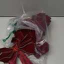 Cranberry Red with Gold Edge Wired Wreath Holiday Bow (8, Large)