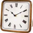 6.25" ANTIQUE GOLD SQUARE CLOCK