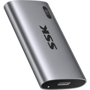 SSK 1TB SSD External Hard Drive, Portable SSD Up to 550MB/s Fast Solid State Drives, External Drive USB 3.2 Gen2 for iPhone 15/Pro, Windows, Mac, Android with LED Light, Trim, Smart Supported SSK 1TB SSD External Hard Drive, Portable SSD Up to 550MB/s Fast Solid State Drives, External Drive USB 3.2 Gen2 for iPhone 15/Pro, Windows, Mac, Android with LED Light, Trim, Smart Supported