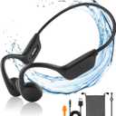 Bone Conduction Headphones - Swimming, Wireless Bluetooth, MP3 Mode 2 in 1, 10 H Battery Power, Fast Charging, IPX8 Waterproof for Sports
