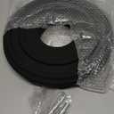 EIFHYT Matte Black PU Ceiling Medallions for Light Fixtures and Ceiling Fans, 12-1/4"OD x 4" ID x 1" P (Fits Canopies up to 7")