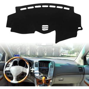 Car Dashboard Cover for 2004-2006 Lexus RX330, 2007-2009 RX350, 2006-2008 RX400h Silicone Non-Slip Dash Mat Anti-UV Carpet (Black Edge)
