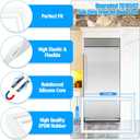 Upgraded 7010592 Freezer Door Gasket Compatible with Sub Zero Refrigerator Freezer Door Seal Replacement SZO592 7042262 3211110 Freezer Seal Replacement Sub Zero Freezer Drawer Gasket 33.39" x 18.03"
