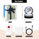 3D Moon Crystal Ball Night Light - Moon Lamp with 16 Colors, Christmas Gift for Adults & Kids | Moon Ball, Galaxy Decor, Bedroom Lamp for Birthdays & Holidays