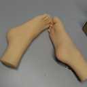 Small feet Art Sketch Foot Toys Realistic Silicone Lifesize Female Foot Female Mannequin Foot Display Jewerly Sandal Shoe Sock 3301
