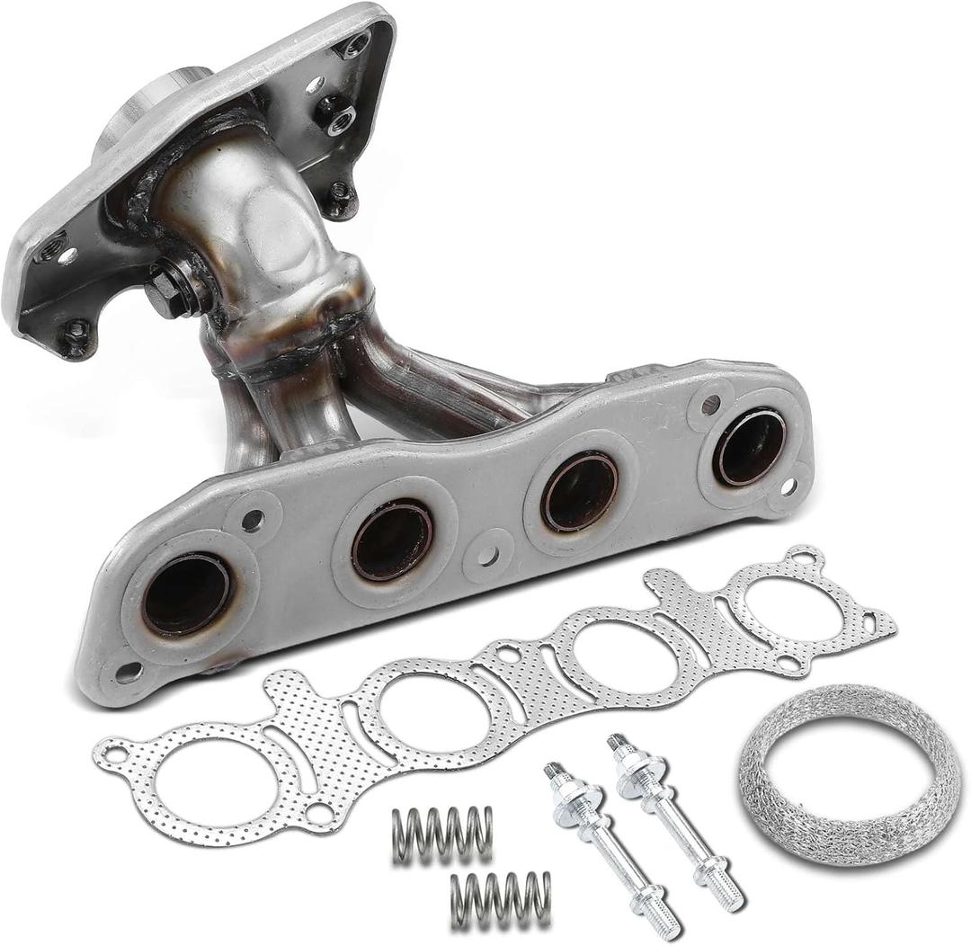 A-Premium Engine Exhaust Manifold Kit W/Gaskets & Springs & Studs [DOHC 4Cyl 1.8L 2.0L] Compatible with Nissan Sentra 2007-2019, Versa 2007-2012, NV200 2013-2021