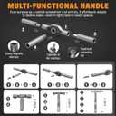 42 in 1 Magnetic Ratchet Screwdriver Set, DIY Ratchet Screwdriver Set, Multi Bit Magnetic Drive Set with Detachable Ratchet Handle, Portable Gray Repair Tool Kit for Furniture, Computer, Bicycle