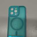 Magnetic Compatible with iPhone 13 Pro Case, [Built-in Kickstand][Full Camera Protection][Compatible with MagSafe][Anti-Fingerprint] Shockproof Phone Case for iPhone 13 Pro 6.1",BLue Green