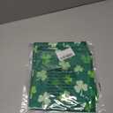 XCHI Green Shamrocks St. Patrick's Day Tablecloth Round Table Cloth Washable Table Covers for Indoor Dining Home Party Decorations 70x70 Inch