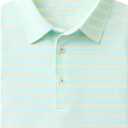 Rouen Men's Polo Shirts Short Sleeve Dry Fit Performance Wicking Moisture Causal Striped Collared Golf Shirts for Men (XXL)