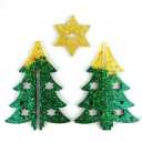 DIYBravo Christmas Resin Mold 3D Christmas Tree Silicone Resin Mold Splicing Christmas Tree UV Epoxy Resin Art Casting Mold for Christmas Ornament Decoration Craft