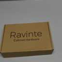 Ravinte 10 Pack 6-3/8 inch Cabinet Pulls Matte Black Stainless Steel Kitchen Cupboard Handles Cabinet Handles 4" Hole Center