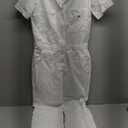 Dickies Women's Short Sleeve Flex Coverall (Medium, White V1)