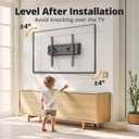 IWORKBOARD 50 55 65 inch Full Motion TV Wall Mount for 32-70 inch TV Bracket, Dual articulating Arms Mount, Tilt Swivel Extension Level, Max VESA 400x400mm, 16" Studs, 110 lbs,Fit Most 40 43 50+ TVs