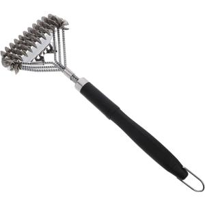 POPETPOP Multifunctional Grill Scraper Brush Portable BBQ Cleaning Tool for Outdoor Grilling Durable Material Convenient for Camping and Easy Grate Cleaning