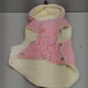 Vecomfy Fleece Lining Dog Hoodie with Harness Built in, Extra Warm Small Dog Jacket in Winter Puppy Coats with Drawstring Hooded, Light Pink M (Medium (Pack of 1))