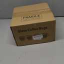 Mfacoy Glass Coffee Mugs Set of 4, Clear Large Coffee Mug 15 Oz With Handles for Hot Beverages, Clear Mugs for Tea, Cappuccino, Latte, Espresso Coffee, Juice, Glass Coffee Cups | Large Coffee Mug, With Handles, for Hot Beverages, Clear Mugs, for Tea, Cappuccino