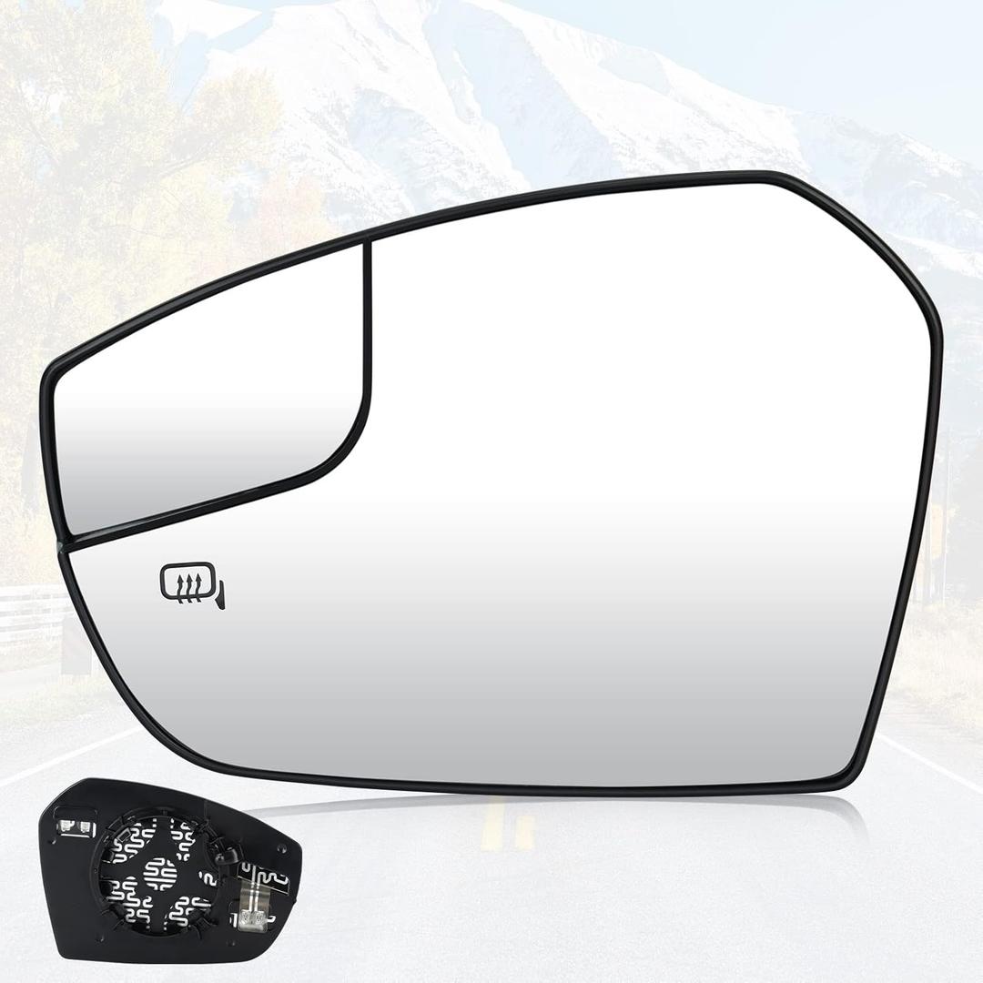 Youxmoto Driver Left Side Heated Mirror Glass, Fit For Ford Escape 2017 2018, with Backing Holder Rearview Mirror Glass, fit GJ5Z17K707E Youxmoto Driver Left Side Heated Mirror Glass, Fit For Ford Escape 2017 2018, with Backing Holder Rearview Mirror Glass, fit GJ5Z17K707E